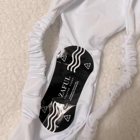 nwt zaful ruffle bandeau high cut bikini set - Picture 7 of 13